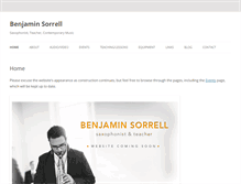 Tablet Screenshot of benjaminsorrell.com